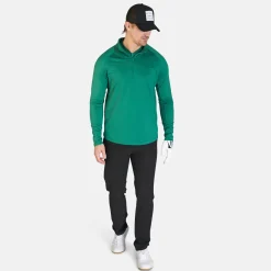 Bogeys & Birdies M Mid Layer LS Zip Racing Green