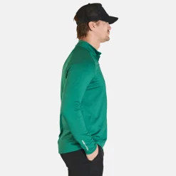 Bogeys & Birdies M Mid Layer LS Zip Racing Green