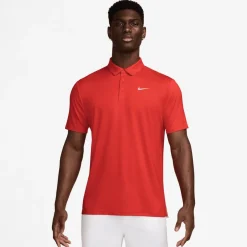Nike M Nk Df Tour Solid Polo Habanero Red-Muslin New