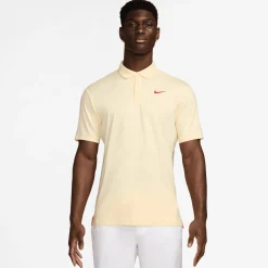 Nike M Nk Df Tour Solid Polo Muslin-Bright Crimson Outlet