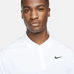 Nike M Nk Df Vctry Solid Polo Vit White-Black Sale