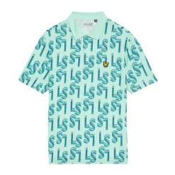 Lyle & Scott Monogram Printed Polo Shoreline (X518) Sale