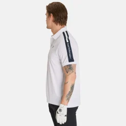 Peak Performance M Player Polo White-Salute Blue- Best
