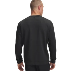 Under Armour M Sweater Fleece Crew Svart Svart (Black 001) New
