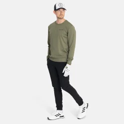 Bogeys & Birdies M Tech Crew Leaf Clover Green Outlet