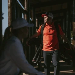 Bogeys & Birdies M Tech Pocket Polo 2.0 Fiery Red Hot