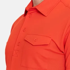 Bogeys & Birdies M Tech Pocket Polo 2.0 Fiery Red Hot