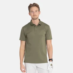 Bogeys & Birdies M Tech Solid Pique Knit Leaf Clover Green Online
