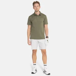 Bogeys & Birdies M Tech Solid Pique Knit Leaf Clover Green Online