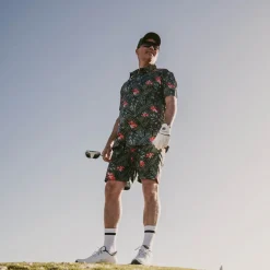 Bogeys & Birdies M TM Flowerprint Clover Green Multi Outlet