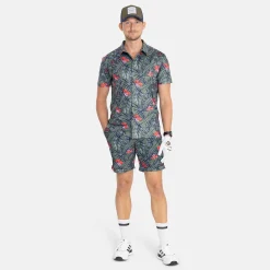 Bogeys & Birdies M TM Flowerprint Clover Green Multi Outlet