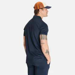 Peak Performance M Vespar Polo Salute Blue New