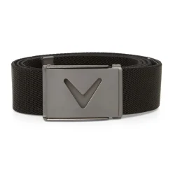 Callaway M V-Logo Web Belt Svart Caviar Outlet