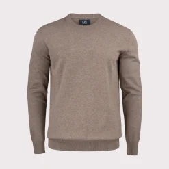 Cutter & Buck Oakville Crewneck Nougat Melange (834) Hot