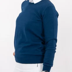 Cutter & Buck Oakville Crewneck Blå Navy Melange (554) Discount