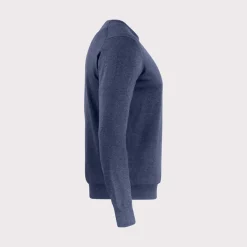 Cutter & Buck Oakville Crewneck Blå Navy Melange (554) Discount