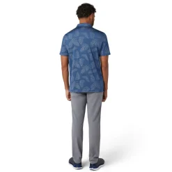 Original Penguin OP All Over YD Botanical Jacquard Polo True-Navy Discount