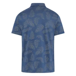 Original Penguin OP All Over YD Botanical Jacquard Polo True-Navy Discount