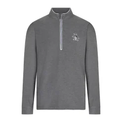 Original Penguin OP L/S 1/4 Zip Technica Quiet-Gray-Heather