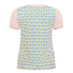 Original Penguin OP Ss Lattice Zip Mock Charm-Pink New