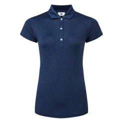 FootJoy Painted Floral Cap Sleeve Lisle Blå Navy Clearance
