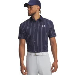 Under Armour Playoff 3.0 Printed Polo Midnight Navy (426) Hot