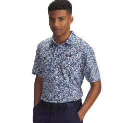 Under Armour Playoff 3.0 Printed Polo Blue Atlantis (402) Best