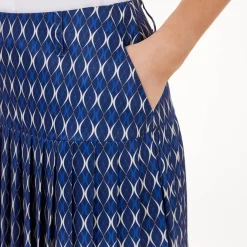 Func Factory Pleat Blue Print (845) Online