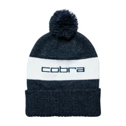 Cobra Pom Beanie Navy - White Glow Hot