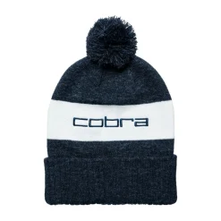 Cobra Pom Beanie Navy - White Glow Hot