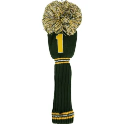 PRG PomPom Headcover Driver Grön Gul Grön/Gul Online