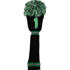 PRG PomPom Headcover Driver Svart Grön Svart/Grön Best