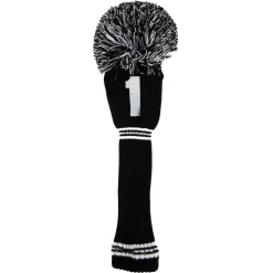 PRG PomPom Headcover Driver Svart Vit Svart/Vit Online