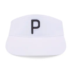 Puma P Visor Adj Bright White- Black Discount