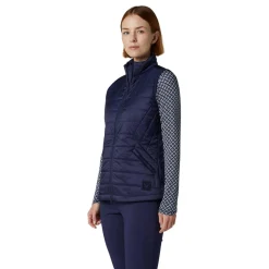 Callaway Quilted Puffer Vest Blå Peacoat Best