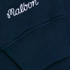Malbon Golf Range Cooper Sweatshirt Blå Navy Outlet