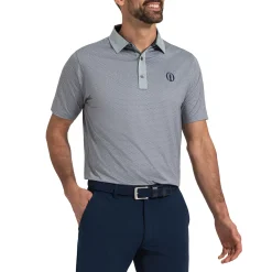 FootJoy Rock Print Lisle Shirt Grå Grey Outlet