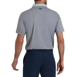 FootJoy Rock Print Lisle Shirt Grå Grey Outlet