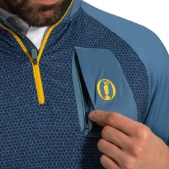 FootJoy Rock Print Midlayer Blue-Tonal Online