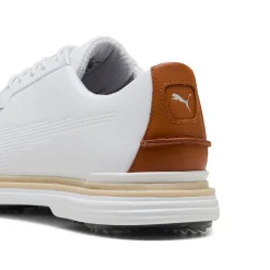 Puma Royale White-Leather Brown Clearance