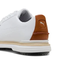 Puma Royale White-Leather Brown Clearance