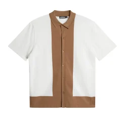 J.Lindeberg Rue Knitted Polo Shirt Vit White Discount