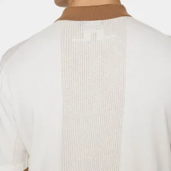 J.Lindeberg Rue Knitted Polo Shirt Vit White Discount