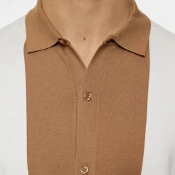 J.Lindeberg Rue Knitted Polo Shirt Vit White Discount