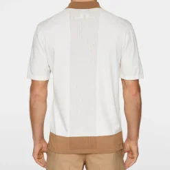 J.Lindeberg Rue Knitted Polo Shirt Vit White Discount
