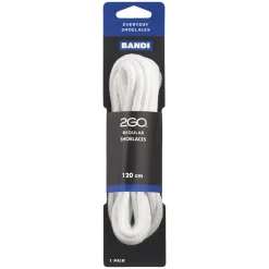 2GO Shoelaces 182 White 120cm Outlet