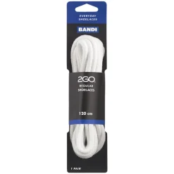 2GO Shoelaces 182 White 120cm Outlet