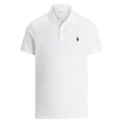 Ralph Lauren Short Sleeve Polo Performance Stretch Mesh Ceramic White Discount