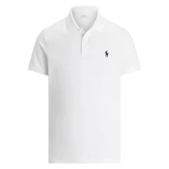 Ralph Lauren Short Sleeve Polo Performance Stretch Mesh Ceramic White Discount