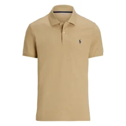 Ralph Lauren Short Sleeve Polo Performance Stretch Mesh Classic Khaki Hot
